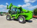 Марка: Merlo P72.10 CS,Цена: 64 000 € Без ДДС,Състояние: Телескопичен товарач Merlo P72.10 CS 4х4 със спецификации:
<br />
<br />• 2020 година;
<br />• Моточасове – 1573;
<br />• Двигател Deutz 4 цил. Турбо Дизел - 105 к.с;
<br />• Максимална товароподемност – 7 тона;
<br />• Максимална височина на повдигане – 10 м;
<br />• 2-скоростна трансмисия;
<br />• Транспортна скорост – 25 км/ч;
<br />• Ръчен и Електрически ривърс;
<br />• Гуми – 400/70-24;
<br />• Рачешки ход;
<br />• Управление с джойстик;
<br />• Окачена кабина;
<br />• Бордово претегляне;
<br />• Теглич;
<br />• Палетни вилици;
<br />• Тегло – 10 650 кг.
<br />
<br />*** Наличен на базата ни в село Козаревец!
<br />
<br />
<br />* Хидравлична щипка за изкореняване на дървета и храсти
<br />за всички марки и модели телескопични товарачи и багери. Цена - 6 200 лева без ДДС.